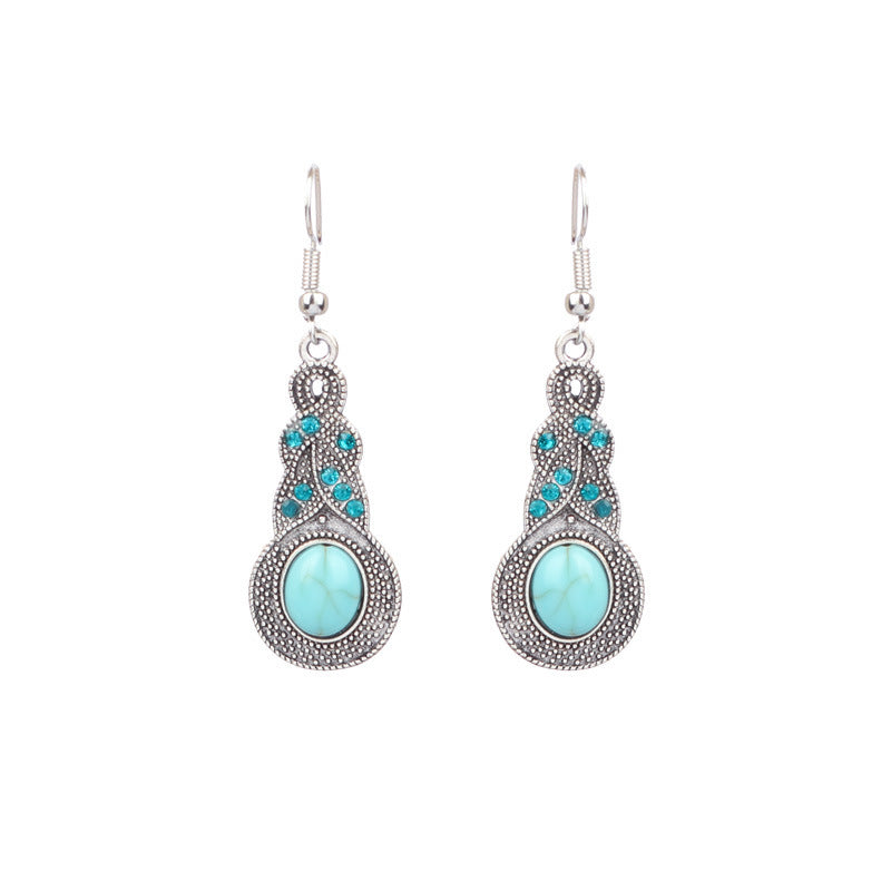 Wholesale Bohemian Turquoise Earrings for Party Wear Fashion Accessory