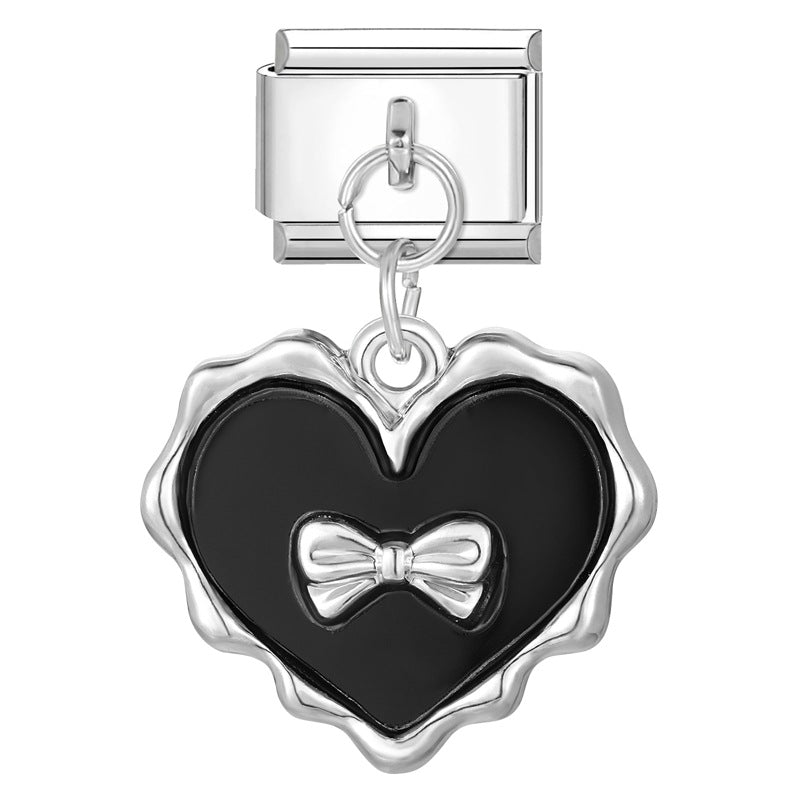 Wholesale Italian handmade pendant butterfly flower DIY jewelry