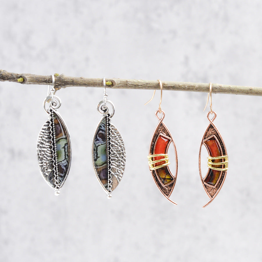 Wholesale Retro Bohemian Contrast Earrings