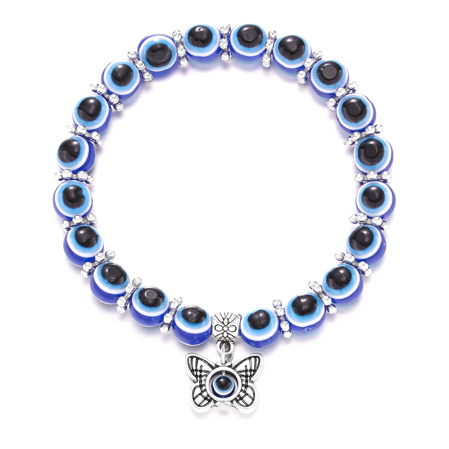 Wholesale Fatima' s Hand Türkiye Blue Eye Handmade Bracelet