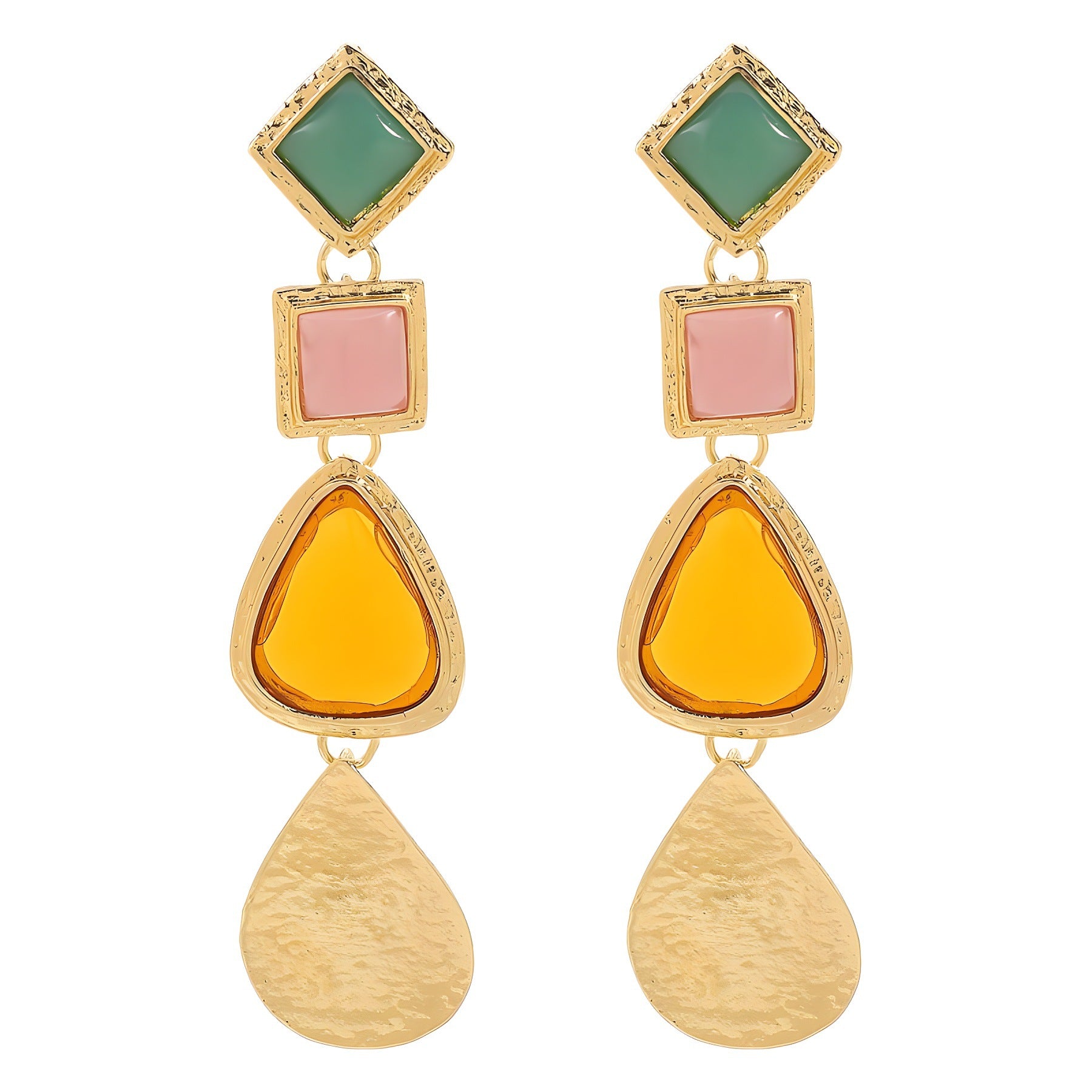 Wholesale  irregular design resin geometric earrings