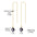 Wholesale  Rhinestone Bird Ear Line Personality Elegant Long Earrings