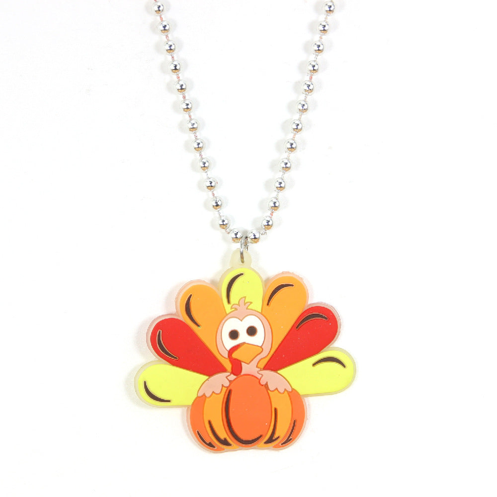 Wholesale Halloween Pumpkin Bat Necklaces ACC-NE-Shengh005