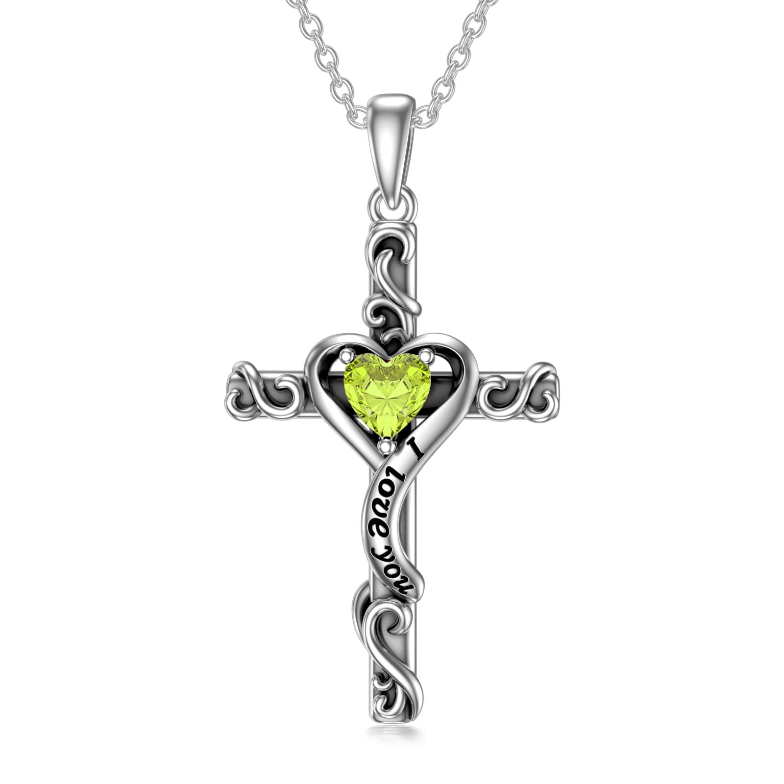 Wholesale Cross I Love You Pendant Necklace