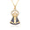 Wholesale zirconium inlaid necklace  gold plated Virgin Mary pendant necklace