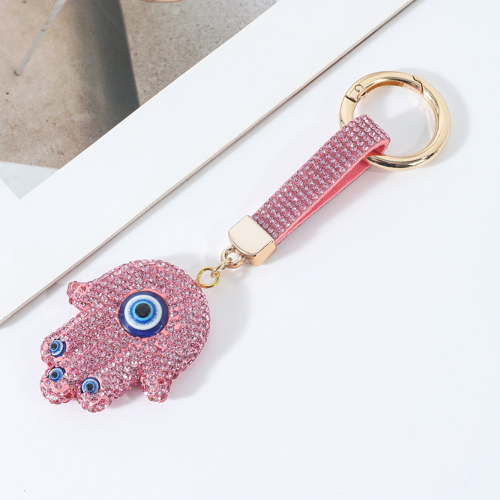 Wholesale Evil Eye Handprint Keychain