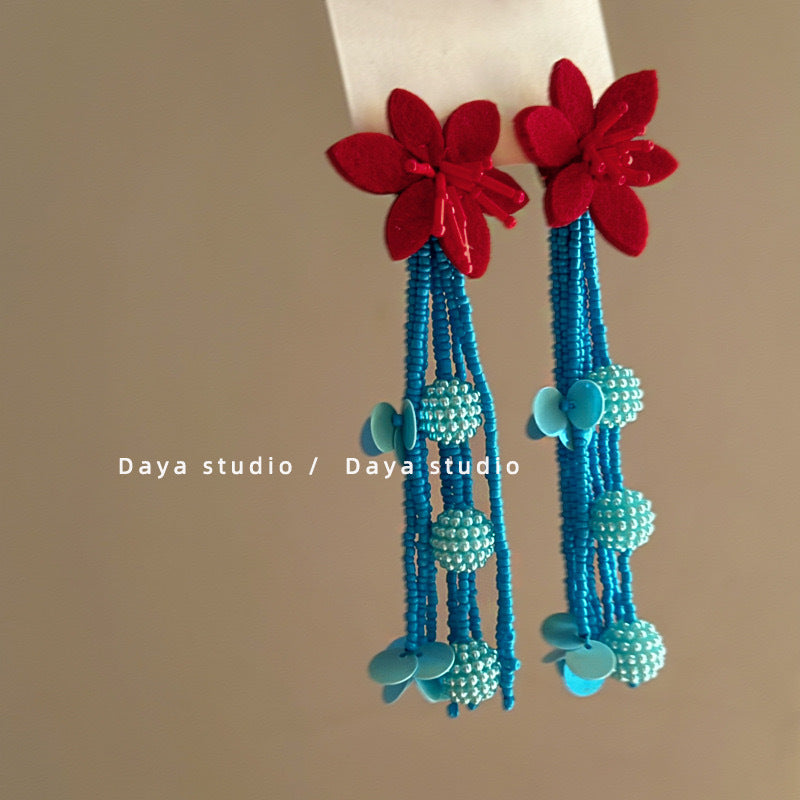 Wholesale Color Flower Earrings