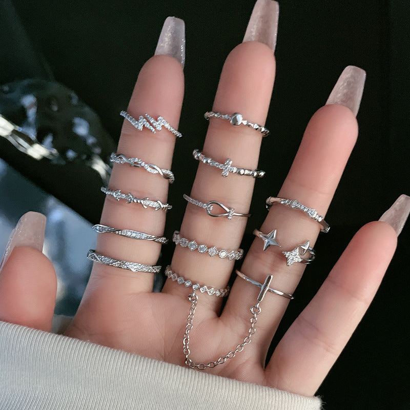 Wholesale all-match high-grade light luxury index finger ring