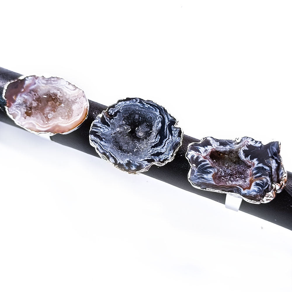 Wholesale Natural  Crystal hole ring