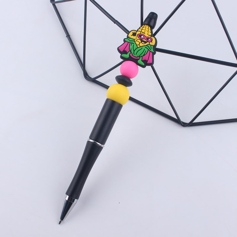 Wholesale Cartoon fruit series  handmade beaded ballpoint pen