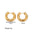 Wholesale  Gold combination suit stainless steel earrings
