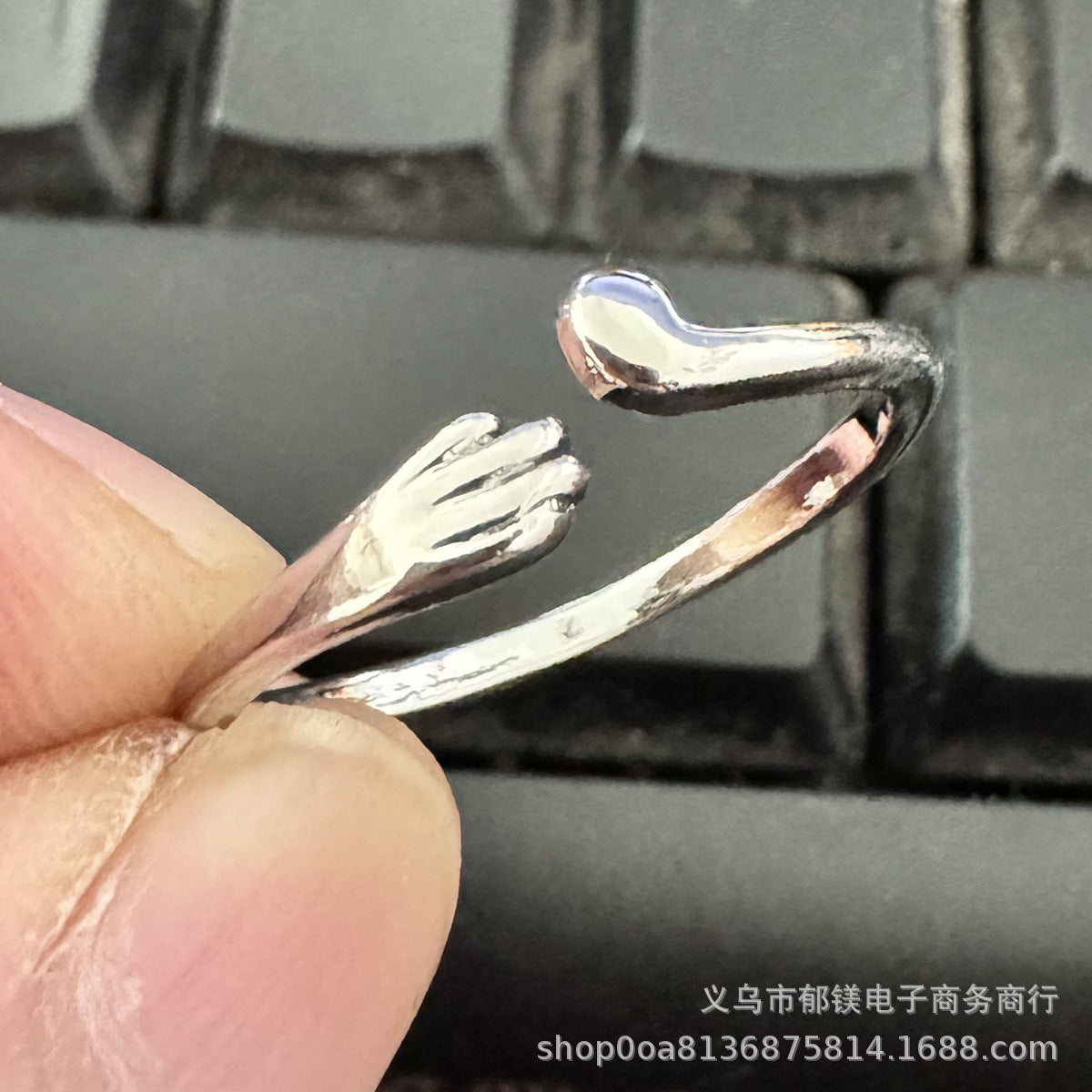 Wholesale  alloy geometric cat ring opening adjustable animal ring