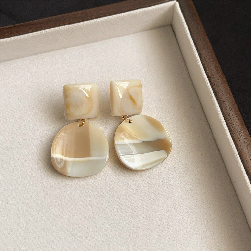 Wholesale Retro Vintage Maillard Cute Acrylic Earrings