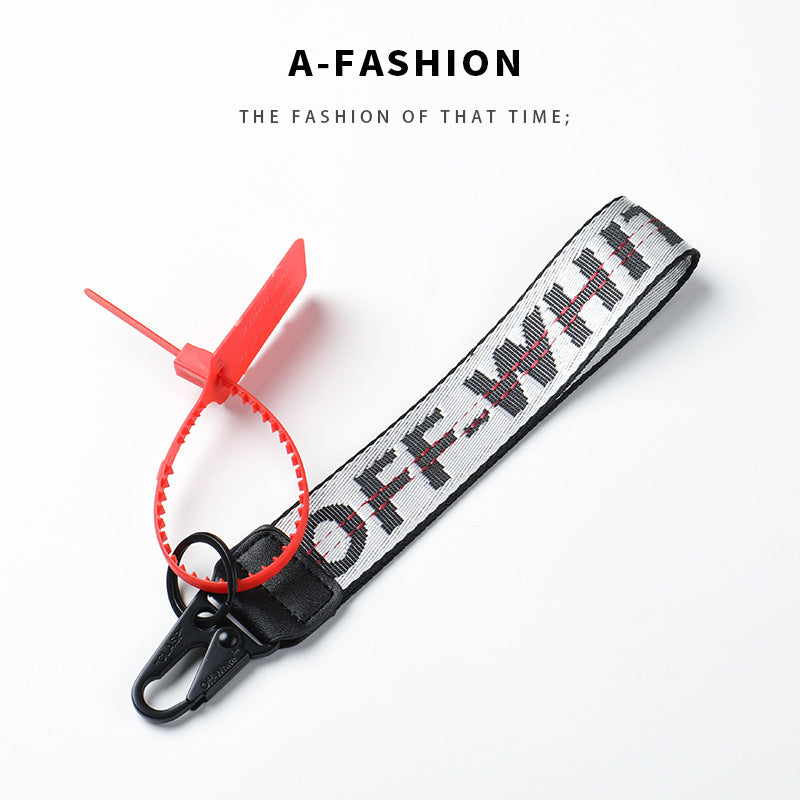Wholesale Canvas letter lanyard keychain
