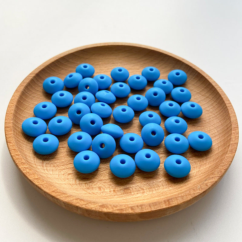 Wholesale 50PCS DIY Abacus Beads Silicone Small Beads 12MM