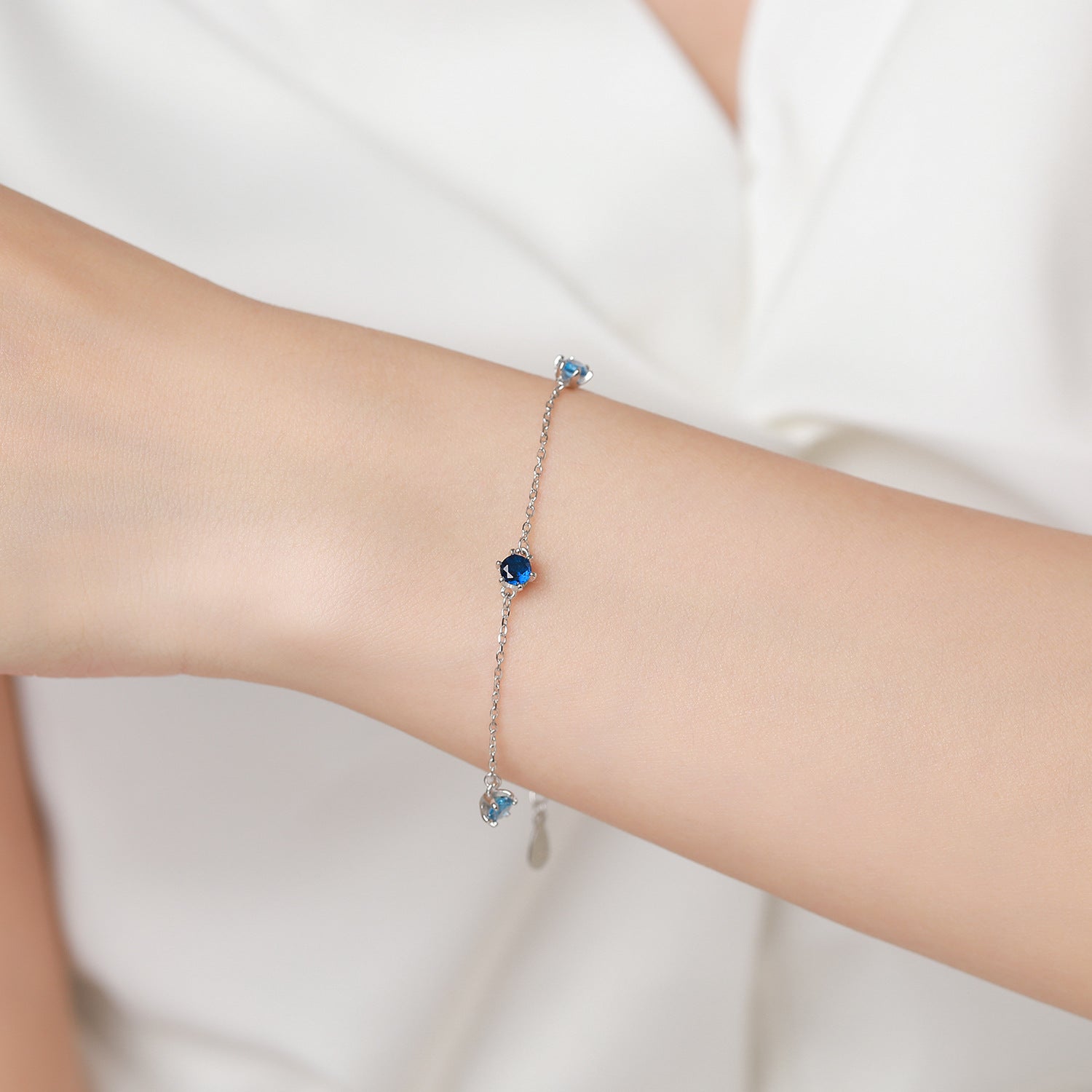 Wholesale  S925 Color Treasure Sterling Silver Bracelet