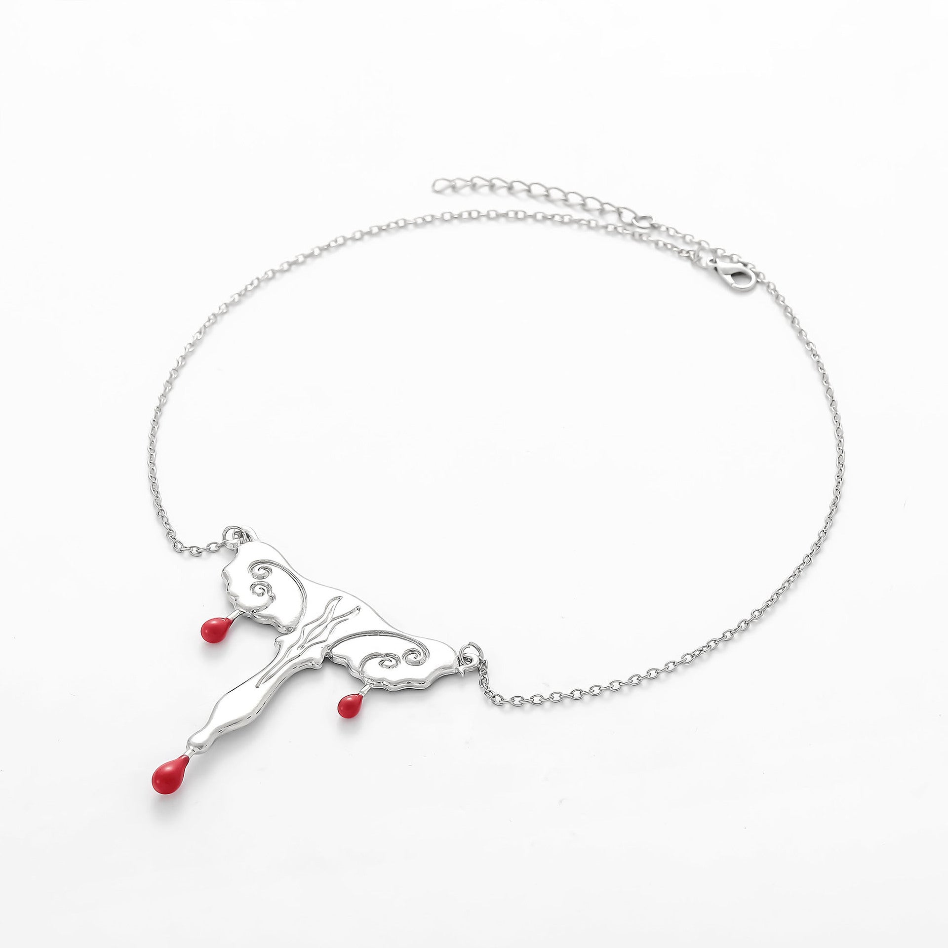 Wholesale Mother's Day Personalized Water Drop Oil Uterus Shape Pendant Necklace