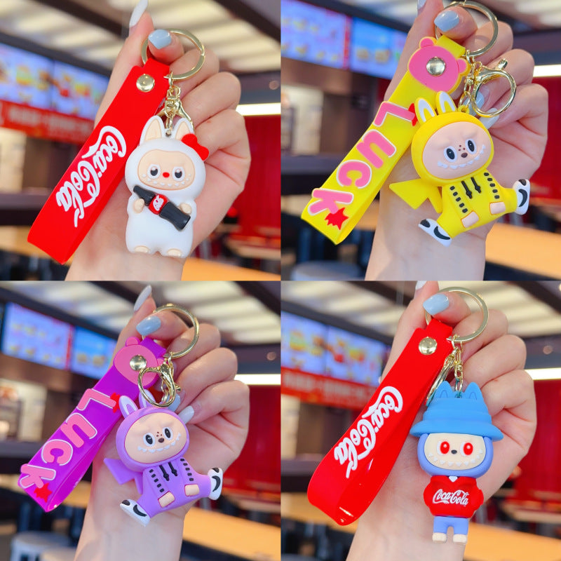 Wholesale Cute cartoon silicone keychain