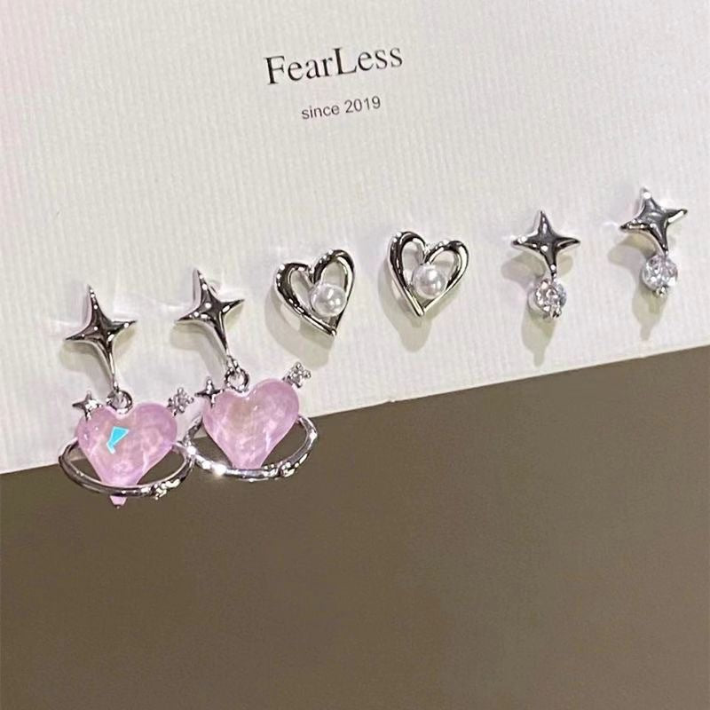 Wholesale Cute Cat Fish Earrings,  Retro Asymmetrical Korean Style,  Alloy Earrings for Women,  Party Accessory