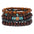 Wholesale  turquoise wood beads coconut shell five-piece bracelet