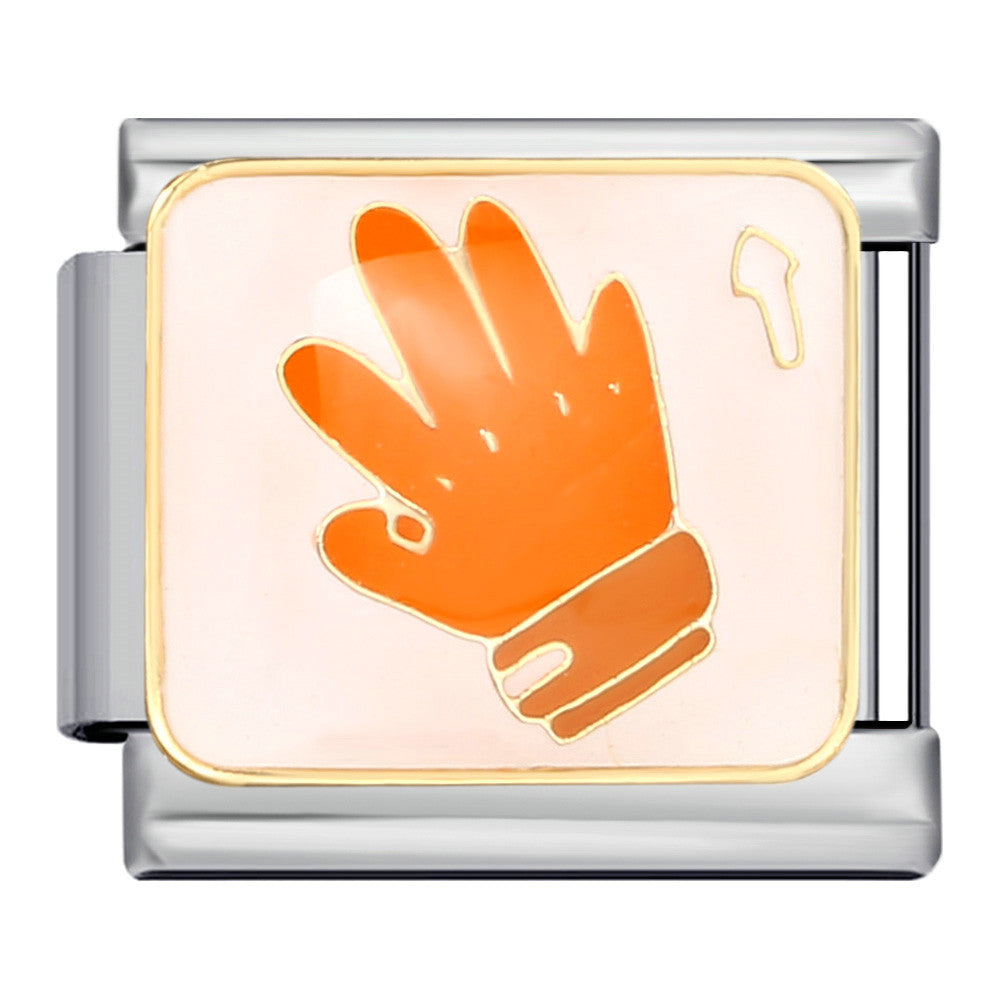 Wholesale Italian Charm Bracelet 9mm DIY Splicing Removable Sports Series Italian Stainless Steel Composable Bracelet