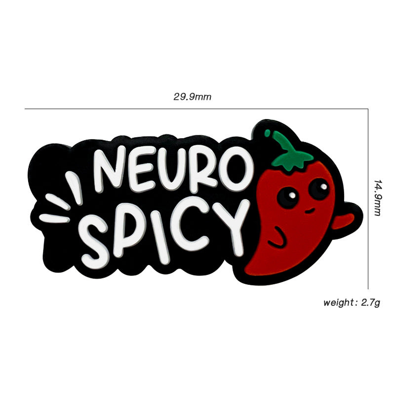 Wholesale 10pcs Cartoon Chili Focal Beads DIY Bead Accessories ACC-BDS-WDX104