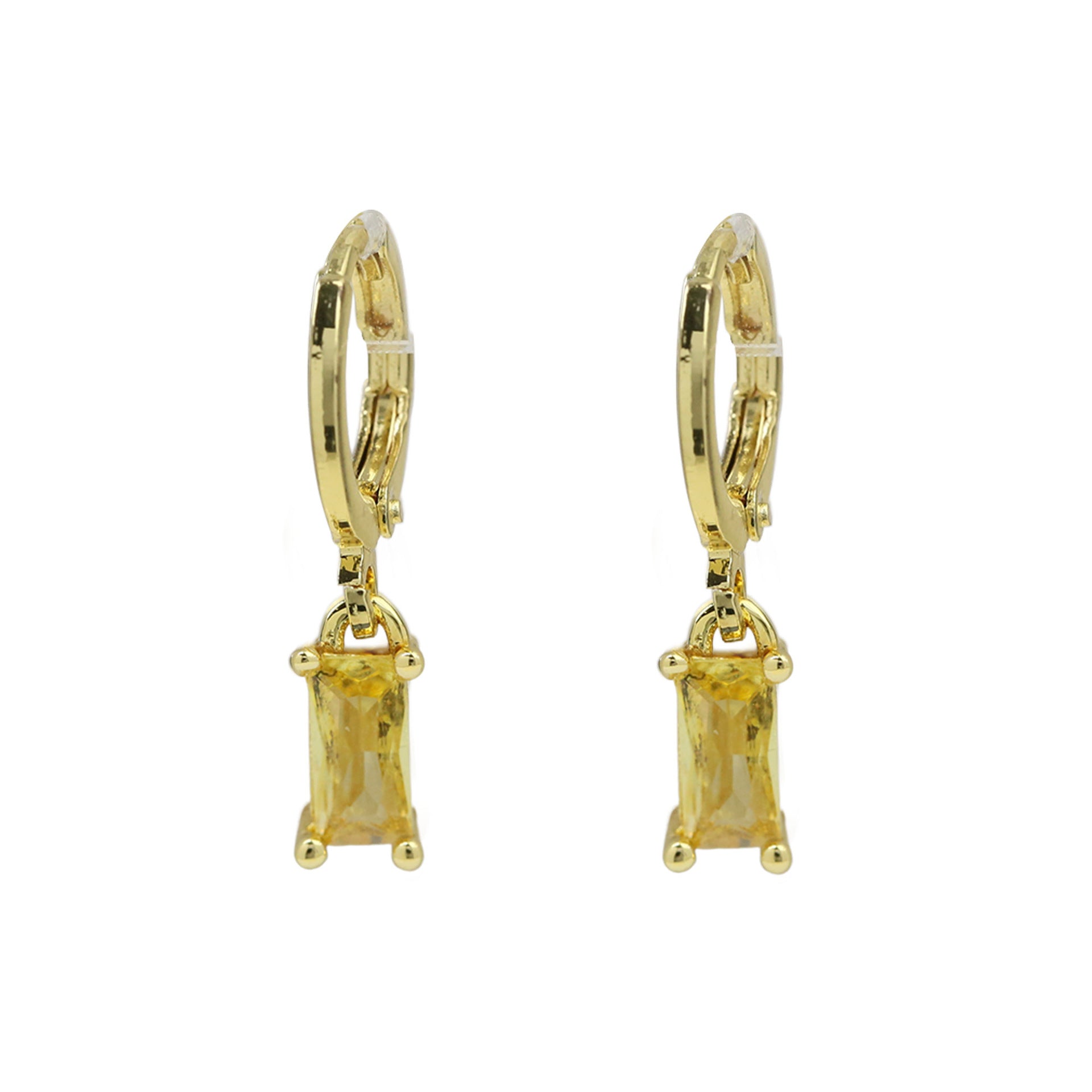 Wholesale  Ladder Square Rectangular December Birthstone Birthstone Earrings