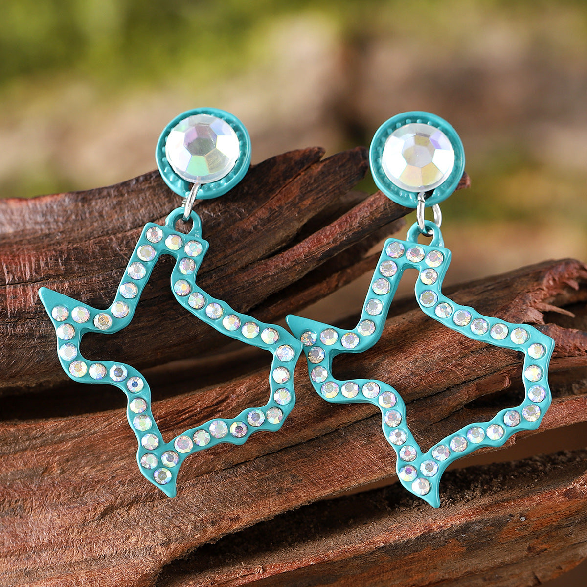 Wholesale  Irregular Map Pendant Earrings