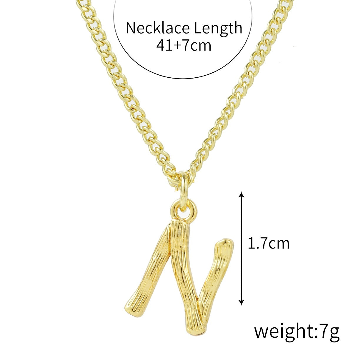 Wholesale  Love Letter Necklace 26 English  Zinc Alloy Necklaces