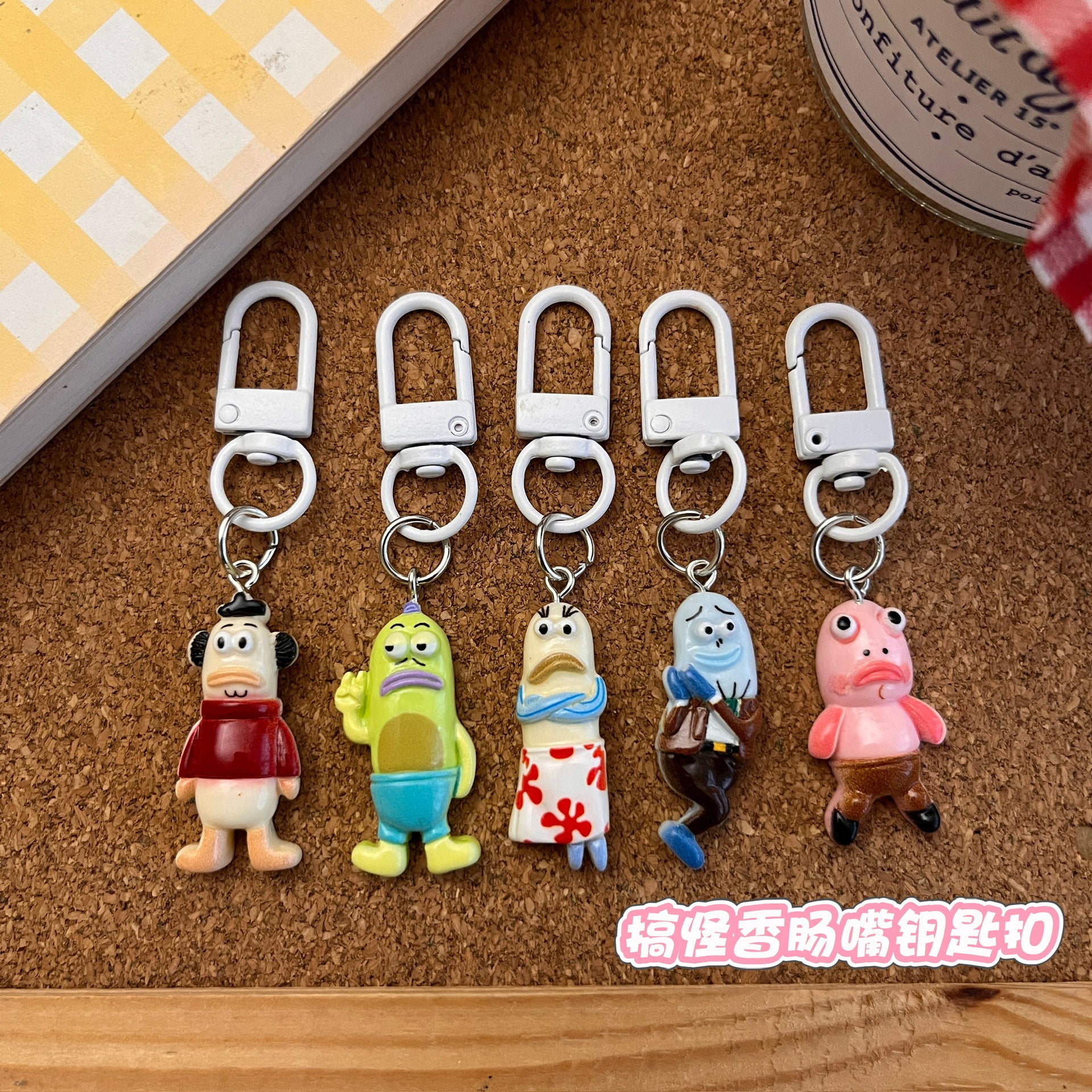 Wholesale Cartoon Quirky Fish Keychain Bag Charm Decorative Accessory Gift