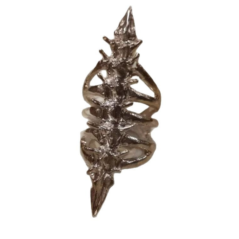 Wholesale Gothic Skeleton Ring Vintage Style Alloy Electroplated Fashion Accessory for Resale
