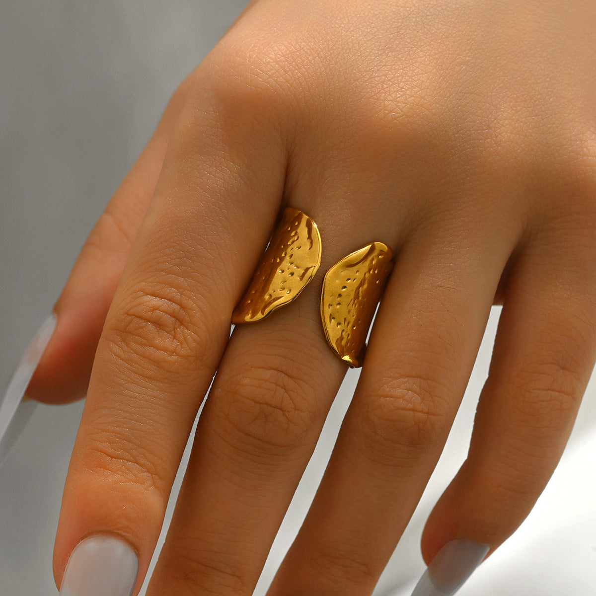 Wholesale Geometric twist open ring