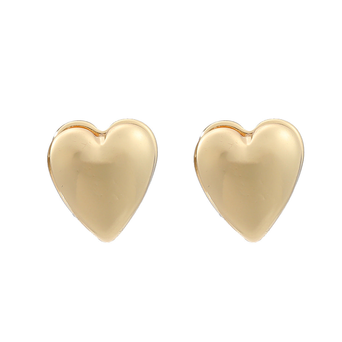 Wholesale double layer heart shaped alloy earrings ACC-ES-JL007