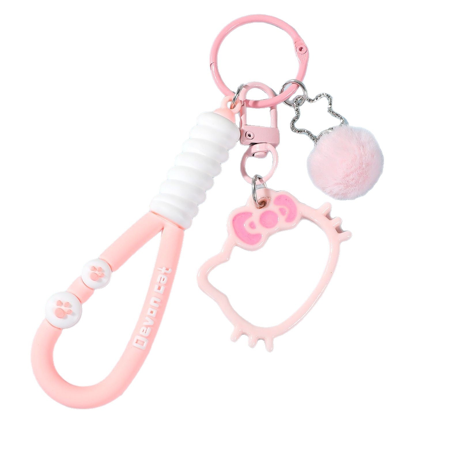 Wholesale Cute Flower PVC Keychain Fashion Accessory Gift for Car Keys Bag Charm