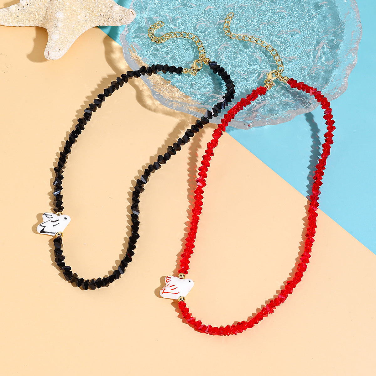 Wholesale  Light Luxury High Love Pendant Crystal Necklace