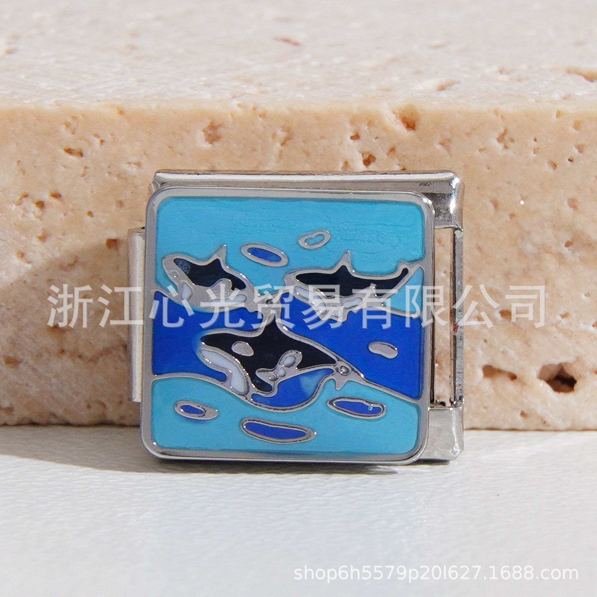 Wholesale Italian Charm Bracelet 9mm DIY Splicing Cute Creative Stainless Steel Composable Bracelet