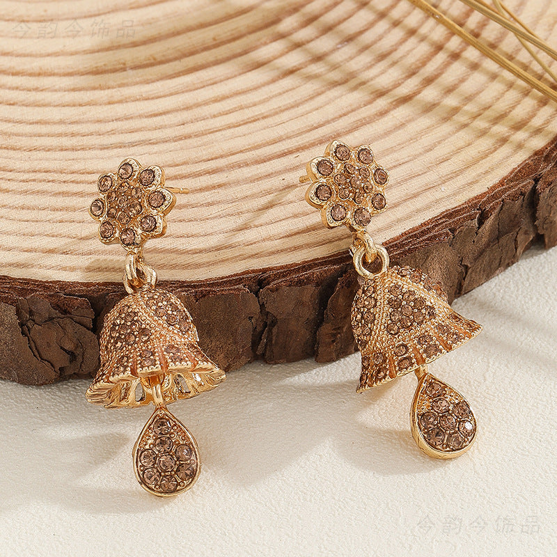 Wholesale  Bohemian Middle East Indian Heart-shaped Earrings