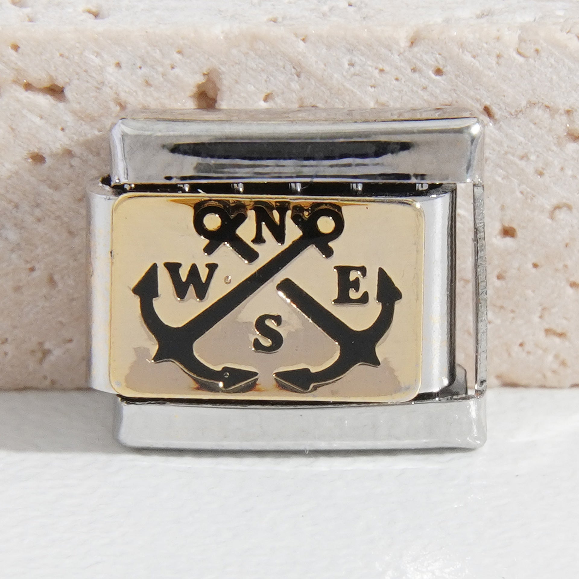 Wholesale Italian Charm Bracelet 9mm DIY Splicing Billiard Series Stainless Steel Composable Bracelet