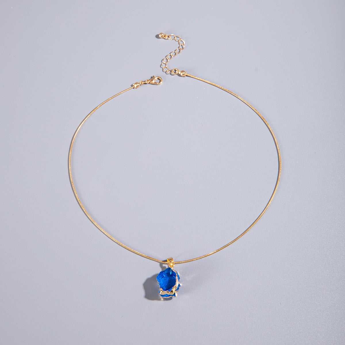 Wholesale Versatile Colorful Crystal Stone Pendant Necklace