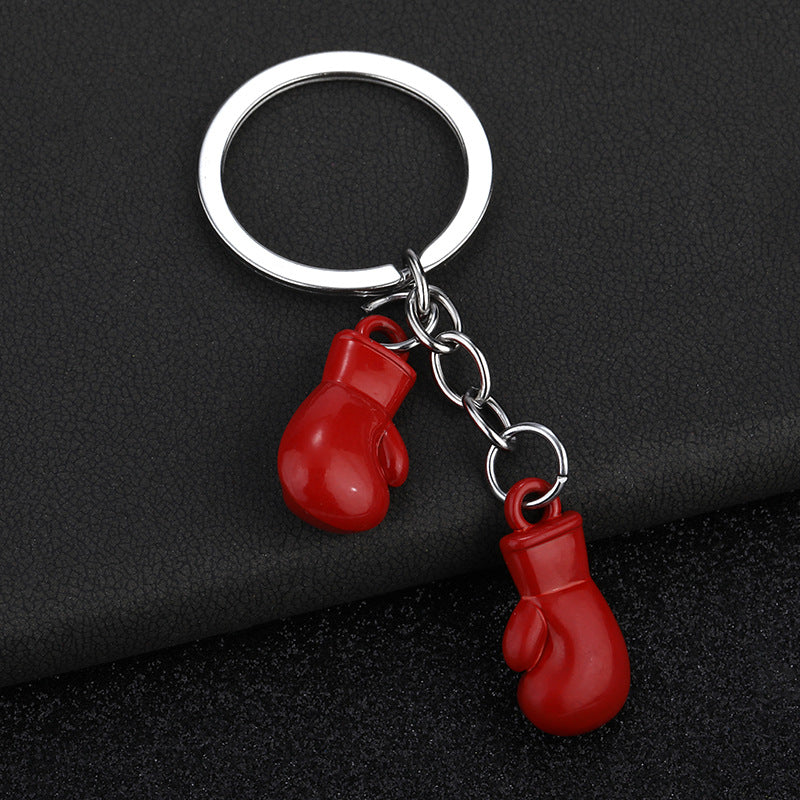 Wholesale Left and right boxing gloves metal keychain