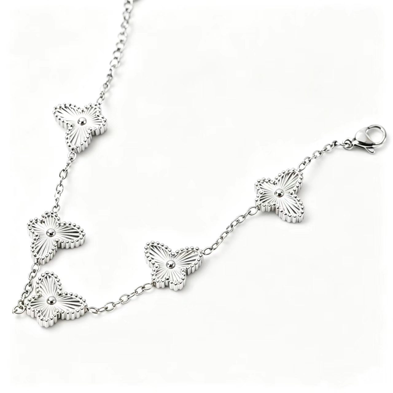 Wholesale Titanium Steel Butterfly Bracelet with Real Gold Plating - Light Luxury Jewelry Accessory for Everyday Wear,  Gift for Girls