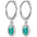 Wholesale  asymmetric earrings irregular earrings turquoise s925 silver needle earrings