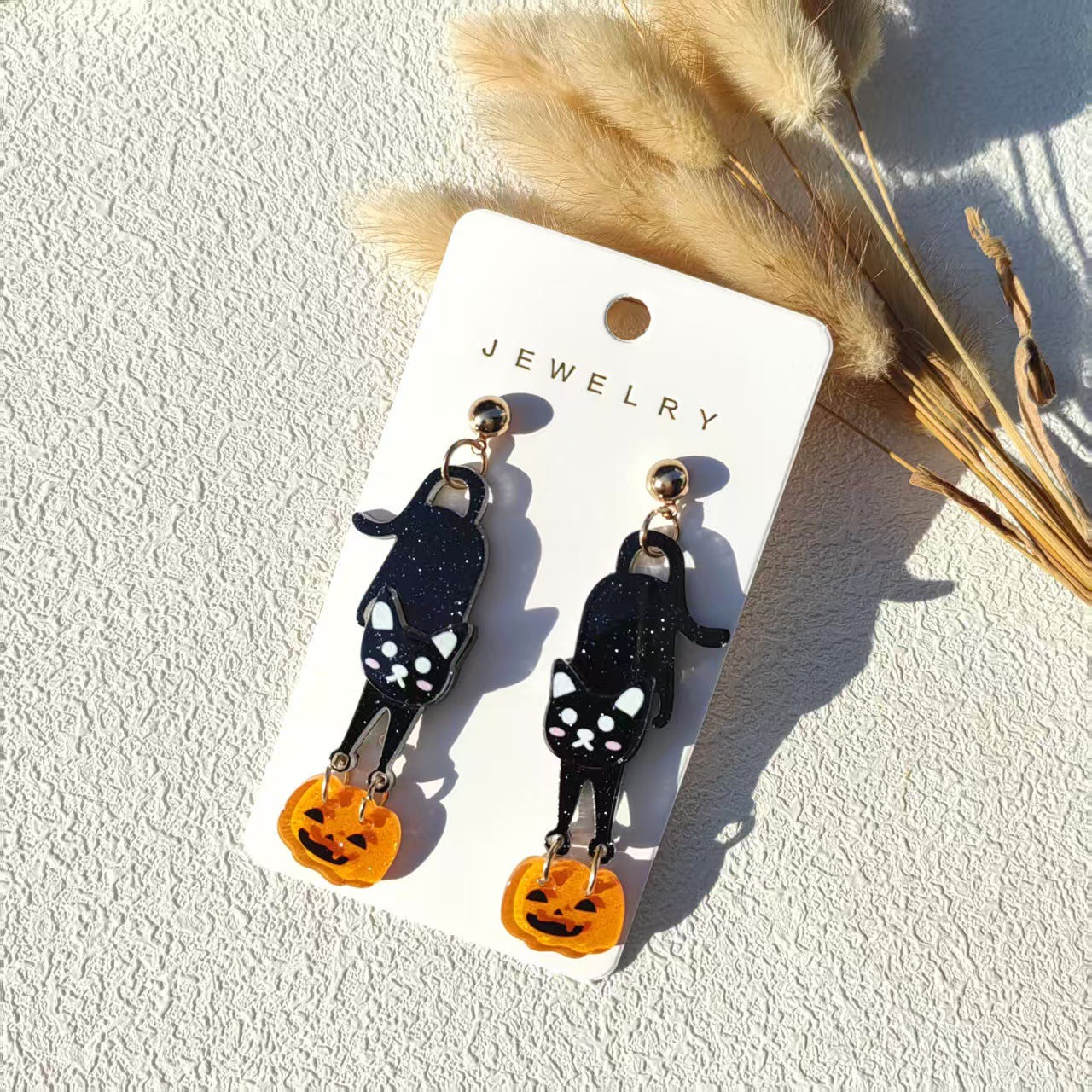 Wholesale  Pumpkin Acrylic Earrings Set - Cute Cartoon Ear Studs for Women,  Trendy Fashion Jewelry Accessory,  Boutique Resale Gift