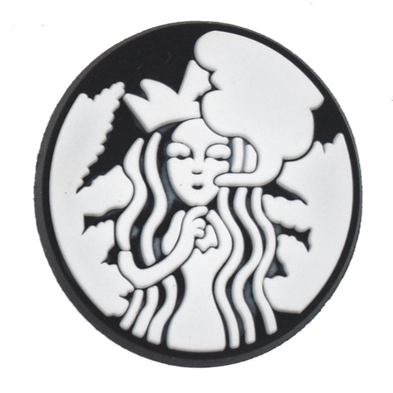 Wholesale Random 100pcs Coffee Series Shoes Accessories Shoes Charms