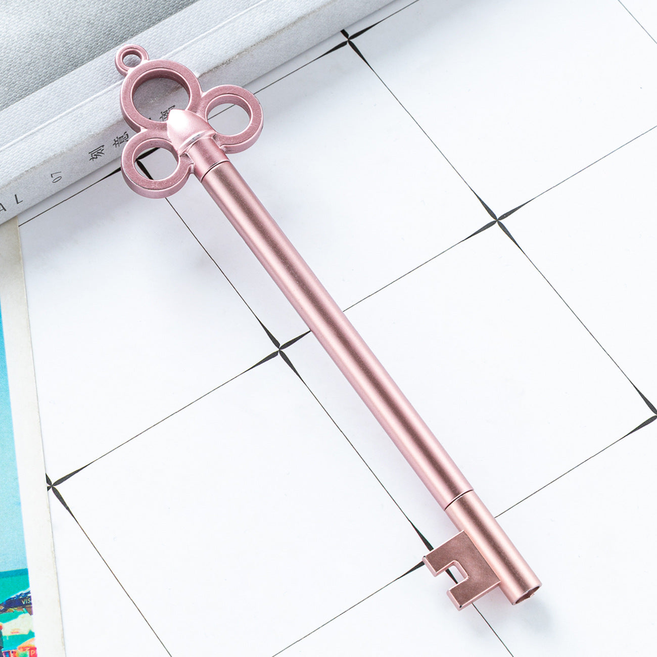 Wholesale stationery keychain cute cartoon retro ballpoint pen