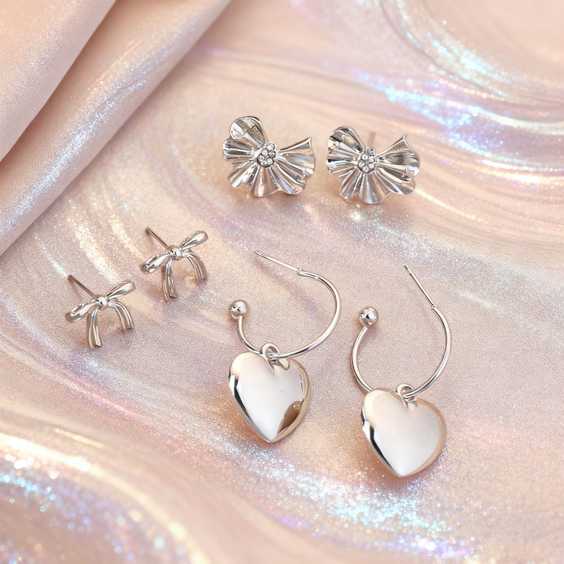 Wholesale Elegant and unique bow starfish earring