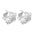Wholesale  exaggerated metal earrings fashion creative geometric irregular texture C ring flower earrings