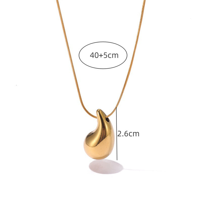 Wholesale stainless steel plated 18 gold necklace