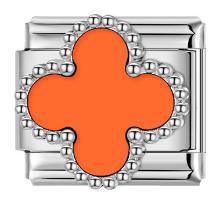 Wholesale Italian Charm Modules Four Leaf Clover for Bracelet Making Jewelry Accessory ACCVIP