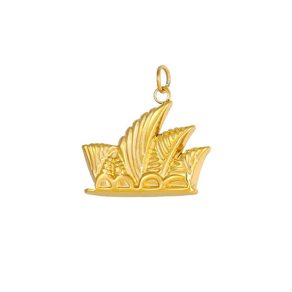 Wholesale Stainless steel three-dimensional pendant